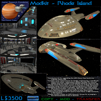 Second Life Marketplace - [JRF] Starship - Rhode Island Conversion Kit
